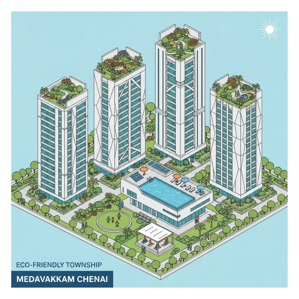 Green Living Environment At Prestige Falcon City Chennai